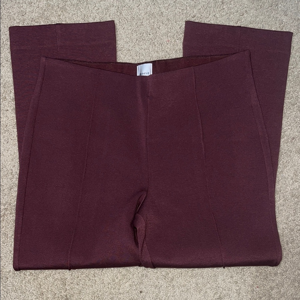Maeve Maroon stretchy pants